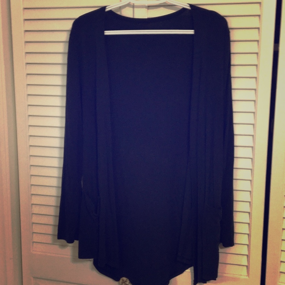Black cardigan